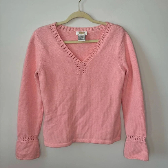 Talbots Pink Knit Sweater - Picture 3 of 15